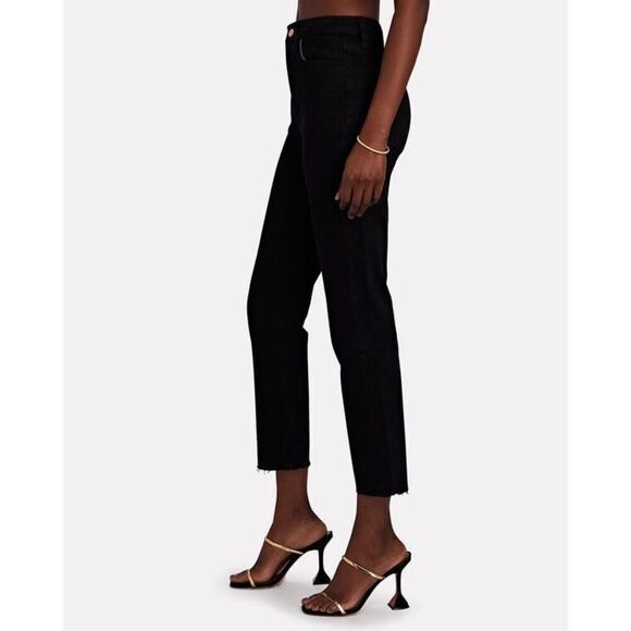 Triarchy NWT Ms. Hawn High Rise Crop Loose Skinny in True Black Size 31 - Picture 4 of 12